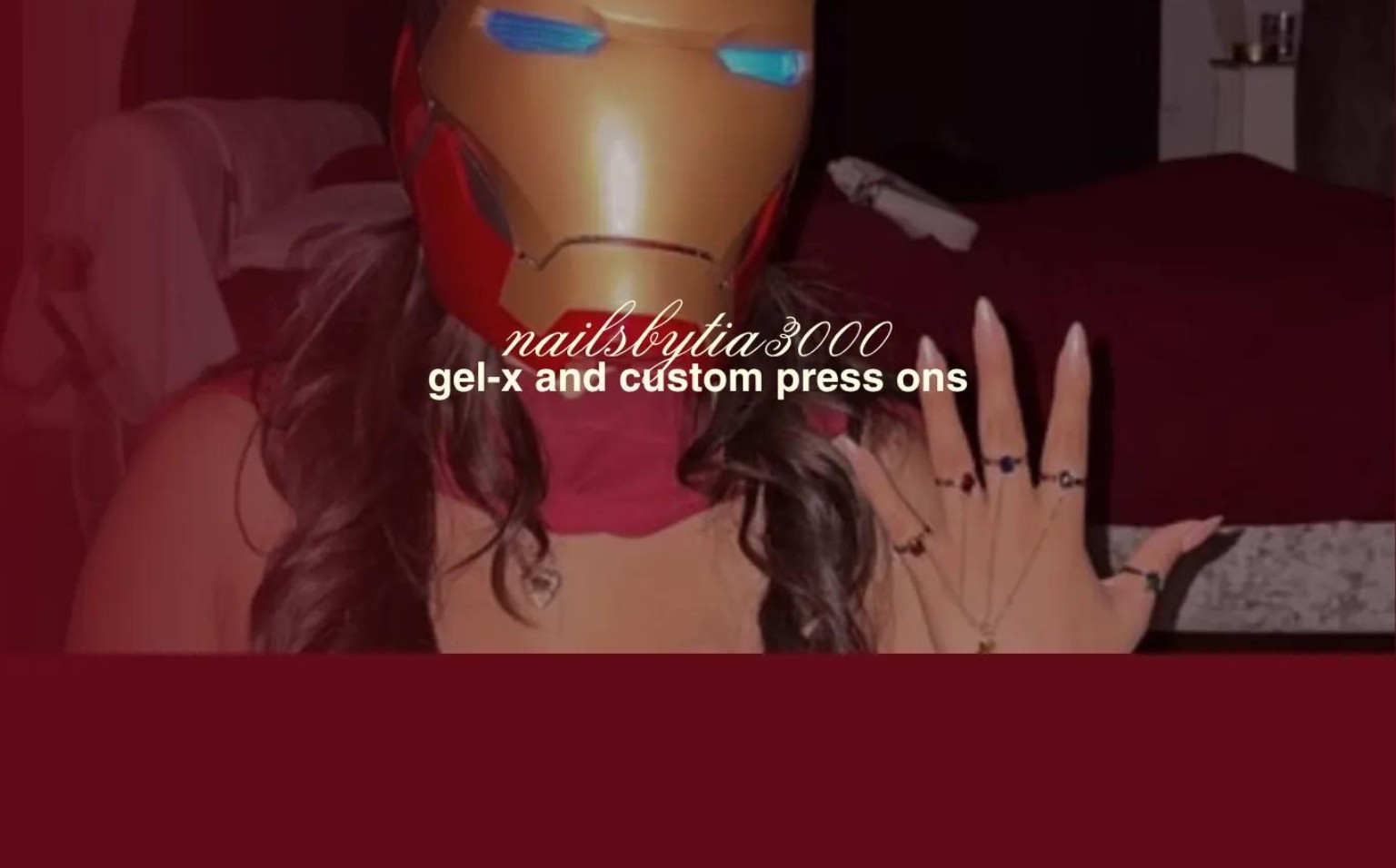 nailsbytia3000 Gel-X and custom press-ons